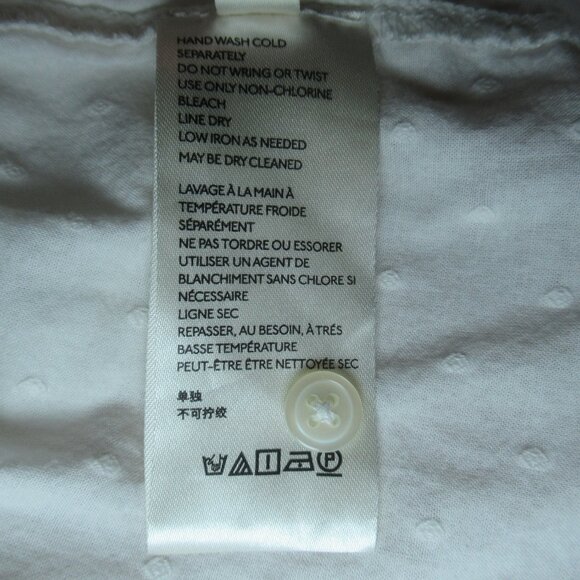 Anthropologie White Swiss Dot Boho Babydoll Dress | Size Small - Picture 13 of 14